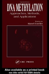 book DNA Methylation: Approaches and Applications