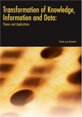 book Transformation of Knowledge, Information and Data: Theory and Applications