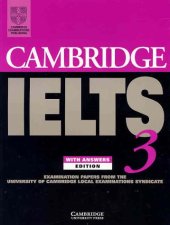 book Cambridge IELTS 3 Student's Book with Answers: Examination Papers from the University of Cambridge Local Examinations Syndicate