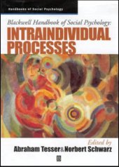 book Blackwell Handbook of Social Psychology: Intraindividual Processes