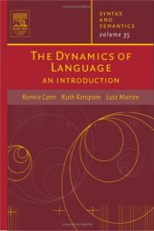 book The Dynamics of Language: An Introduction