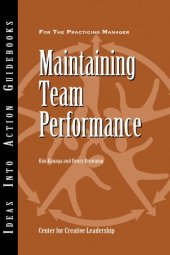 book Maintaining Team Performance  J-B CCL