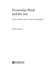 book Domesday Book and the Law: Society and Legal Custom in Early Medieval England