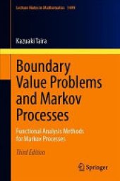 book Boundary Value Problems and Markov Processes: Functional Analysis Methods for Markov Processes