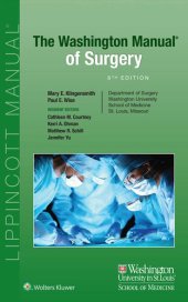 book The Washington Manual™ of Surgery, 8e