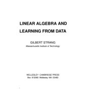 book Linear Algebra and Learning from Data