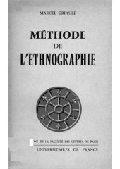 book Méthode de l’éthnographie