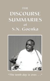 book The Discourse Summaries of S.N. Goenka