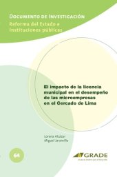 book El impacto de la licencia municipal en el desempeño de las microempresas en el Cercado de Lima