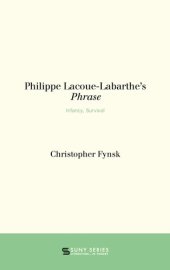 book Philippe Lacoue-Labarthe's Phrase