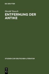 book Entfernung der Antike: Carl Ludwig Fernow im Kontext der Kunsttheorie um 1800