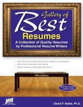 book Gallery of best resumes a collection of quality resumes by professional resume writers