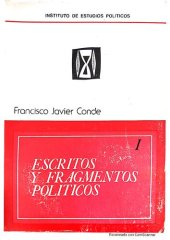 book Escritos y fragmentos políticos, tomo I