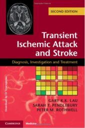 book Transient Ischemic Attack and Stroke: Diagnosis, Investigation and Treatment