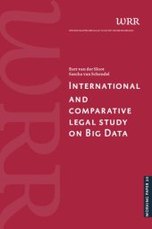 book International And Comparative Legal Study On Big Data