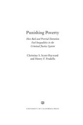 book Punishing Poverty: How Bail and Pretrial Detention Fuel Inequalities in the Criminal Justice System