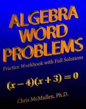 book Algebra Word Problems Practice Workbook with Full Solutions