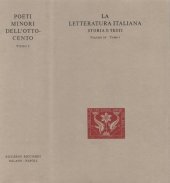 book La letteratura italiana. Storia e testi. Poeti minori dell'Ottocento