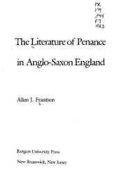 book The literature of penance in Anglo-Saxon England