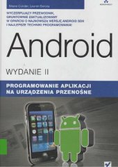 book Android. Programowanie aplikacji na urządzenia przenośne