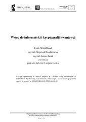 book Wstęp do informatyki i kryptografii kwantowej