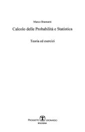 book Calcolo delle probabilità e statistica teoria ed esercizi