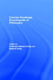 book Concise Routledge Encyclopedia of Philosophy