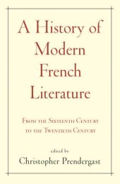 book A History of Modern French Literature