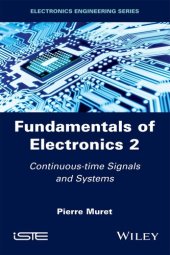 book Fundamentals of Electronics 2: Continuous-time Signals and Systems (Electronics Engineering)