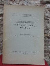 book Yunanca-Türkçe Sözlük