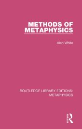 book Methods of Metaphysics