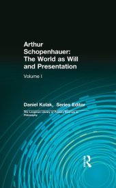 book Arthur Schopenhauer: The World as Will and Presentation