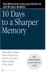 book 10 Days to a Sharper Memory