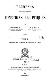 book Elements de la Theorie Des Fonctions Elliptiques. Tome 1-4