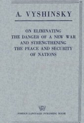 book On Eliminating the Danger of a New War and Strengthening the Peace and Security of Nations