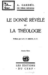 book Le donné révélé et la théologie