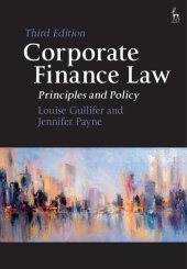 book Corporate Finance Law: Principles and Policy