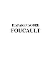 book Disparen sobre Foucault