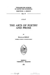 book The arts of poetry and prose : by Douglas Kelly.