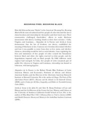 book Becoming Free, Becoming Black: Race, Freedom, and Law in Cuba, Virginia, and Louisiana