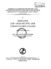 book Quellen zur Geschichte der christlichen Gnosis