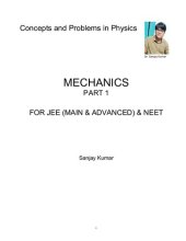 book Mechanics.Part.1 FOR JEE (MAIN & ADVANCED) & NEET