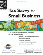 book Tax Savvy for Small Business: Year-Round Tax Strategies to Save You Money 9th Edition