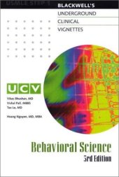 book Underground Clinical Vignettes: Behavioral Science: Classical Clinical Cases for USMLE Step 1 Review