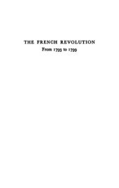 book The French Revolution: Volume II, From 1793 to 1799