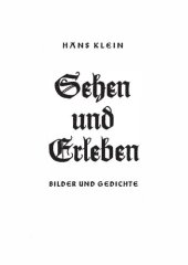 book Sehen und Erleben - Bilder und Gedichte