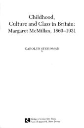 book Childhood, Culture and Class in Britain: Margaret McMillan, 1860-1931.