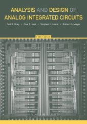 book Analysis and design of analog integrated circuits /