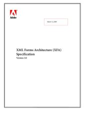 book XML Forms Architecture (XFA) Specification