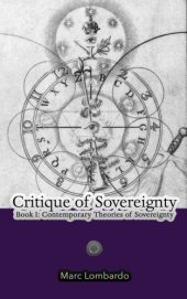 book Critique Of Sovereignty, Book I: Contemporary Theories Of Sovereignty